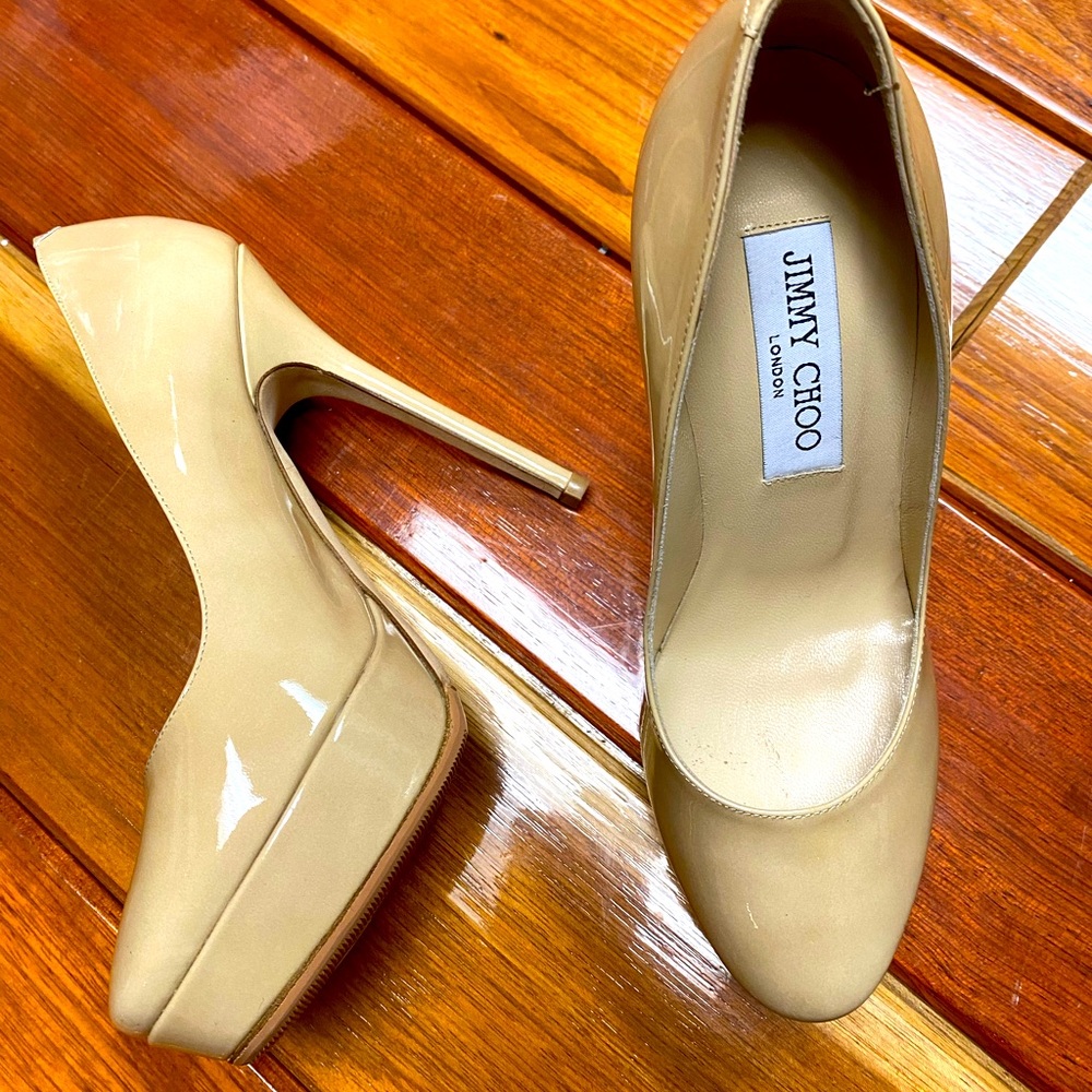 Authentic Jimmy Choo London Patent Leather Pumps